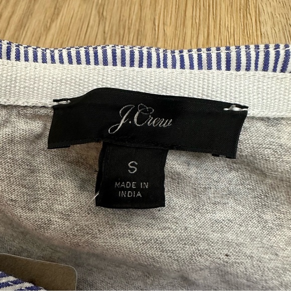 NWT J. Crew Blue and Gray Sleeveless Blouse - Picture 3 of 7